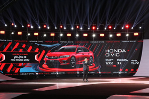 Honda Civic vinh dự nhận Giải thưởng  Vô lăng Xe phổ thông 2022 tại lễ trao giải Car Choice Awards.