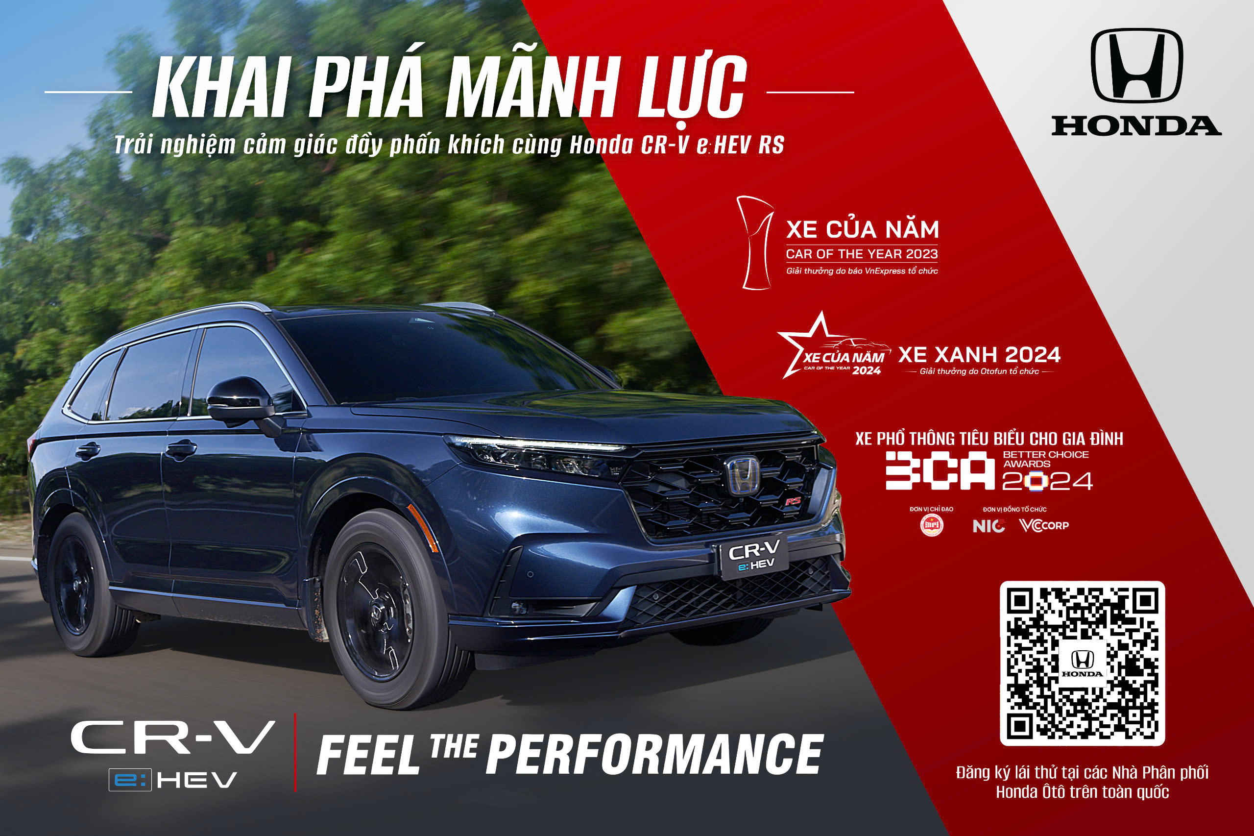 Khai Phá Mãnh Lực - Trải Nghiệm Cảm Giác Lái Đầy Phấn Khích Cùng Honda CR-V e:HEV RS