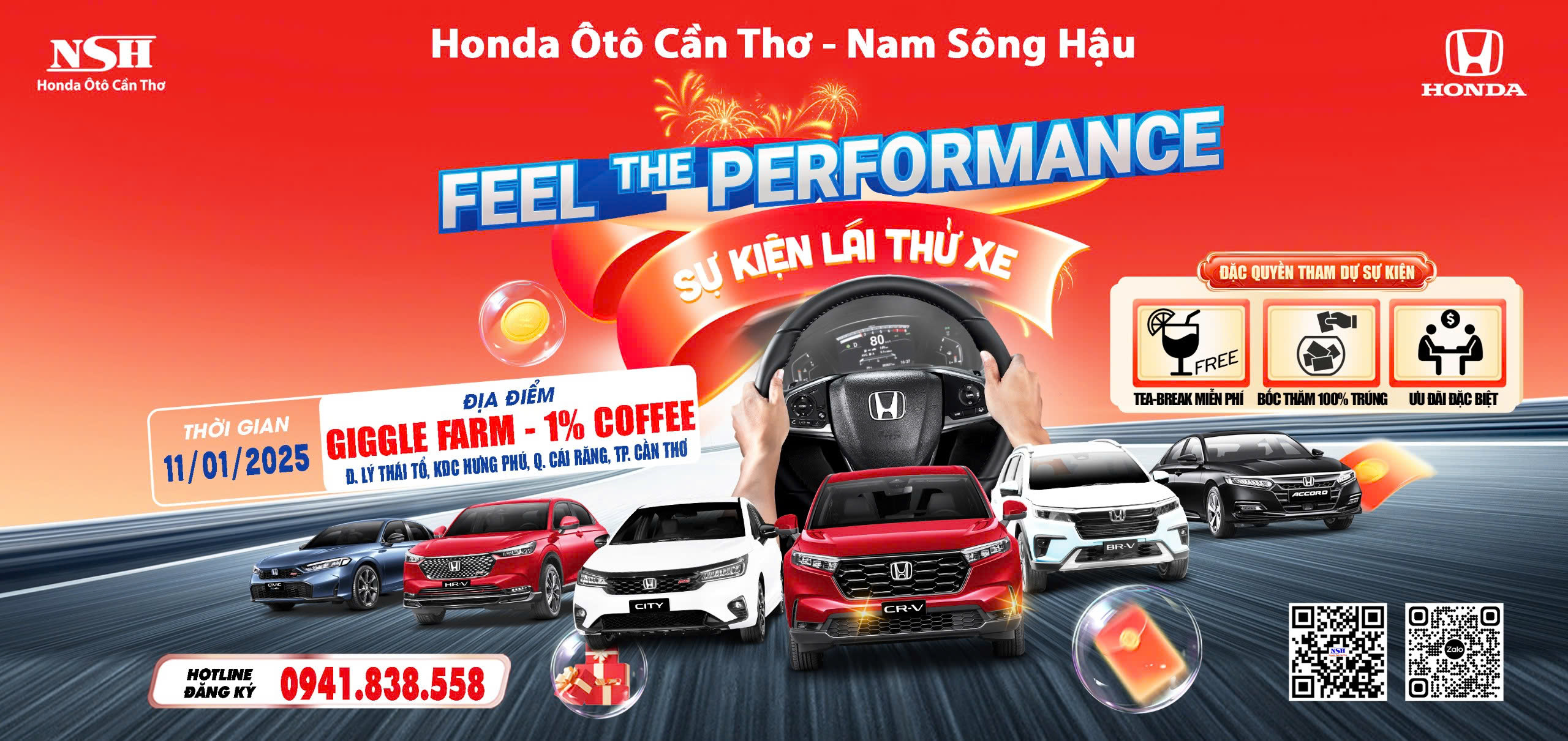 [ SỰ KIỆN SẮP DIỄN RA ] FEEL THE PERFORMANCE : Trải nghiệm cảm giác vận hành vượt trội tại KDC Hưng Phú, Quận Cái Răng, Thành Phố Cần Thơ [11.01.2025]