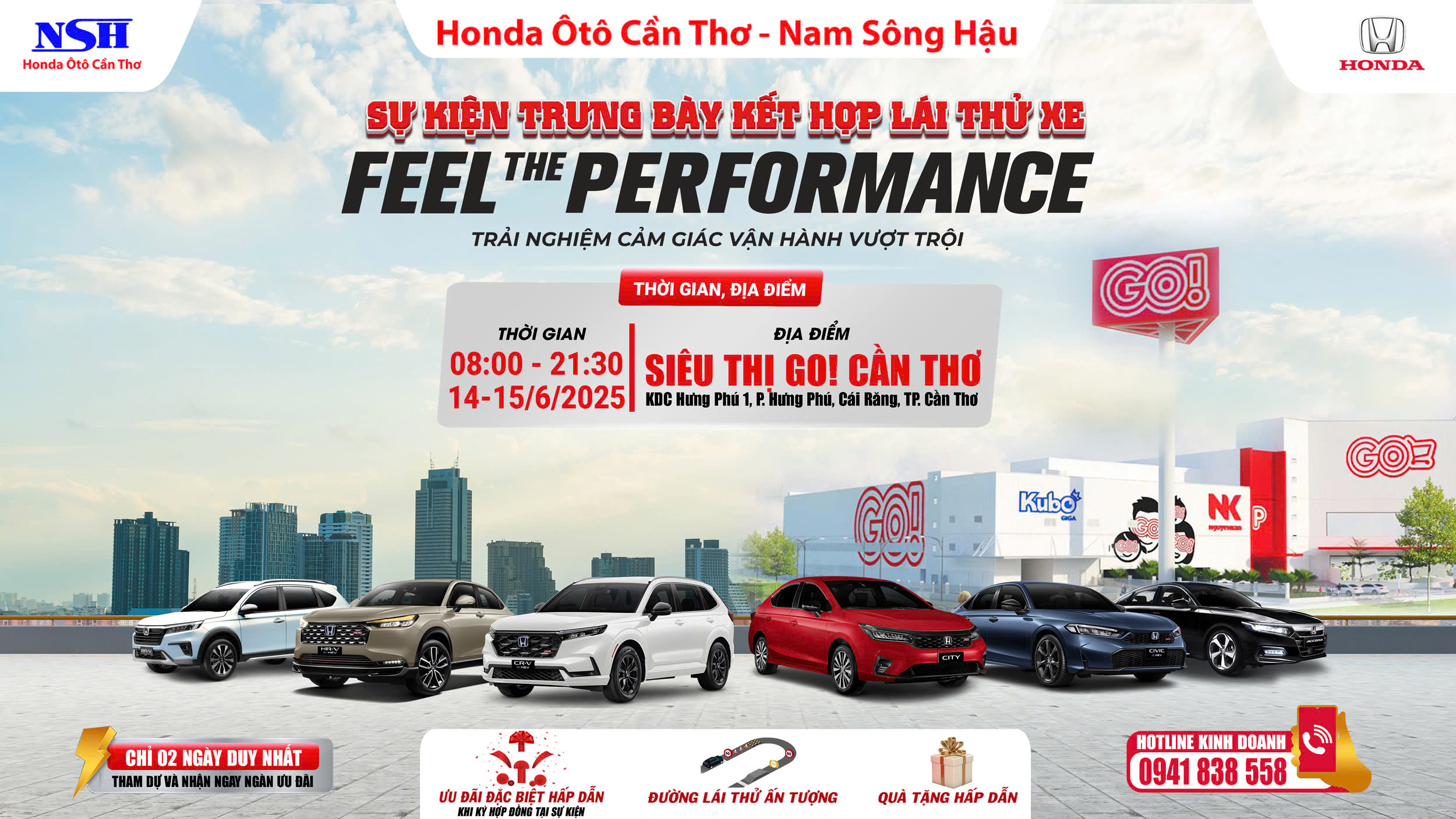 SỰ KIỆN TRƯNG BÀY KẾT HỢP LÁI THỬ XE TẠI SIÊU THỊ GO THÀNH PHỐ CẦN THƠ