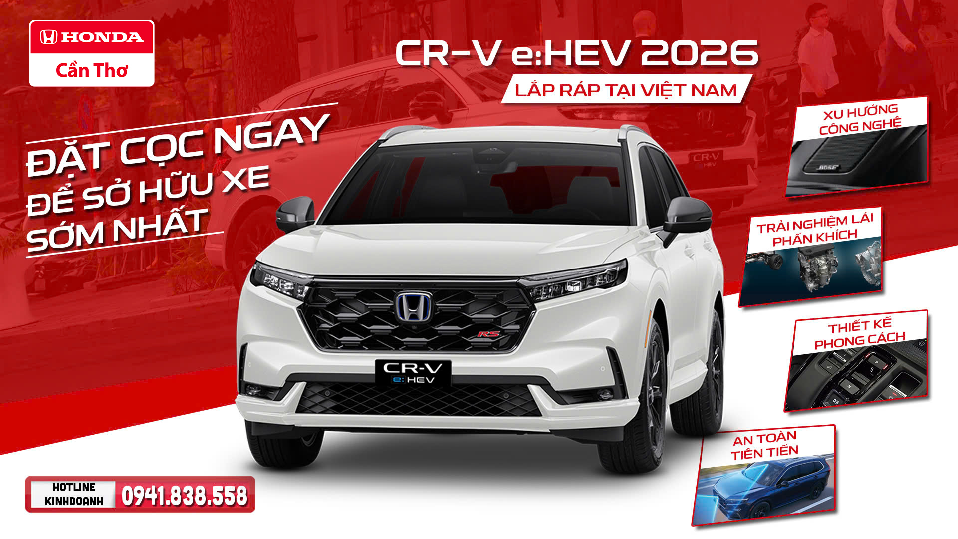 HONDA CR-V e:HEV 2026 – ĐẶT CỌC SỚM, NHẬN XE ĐẦU TIÊN