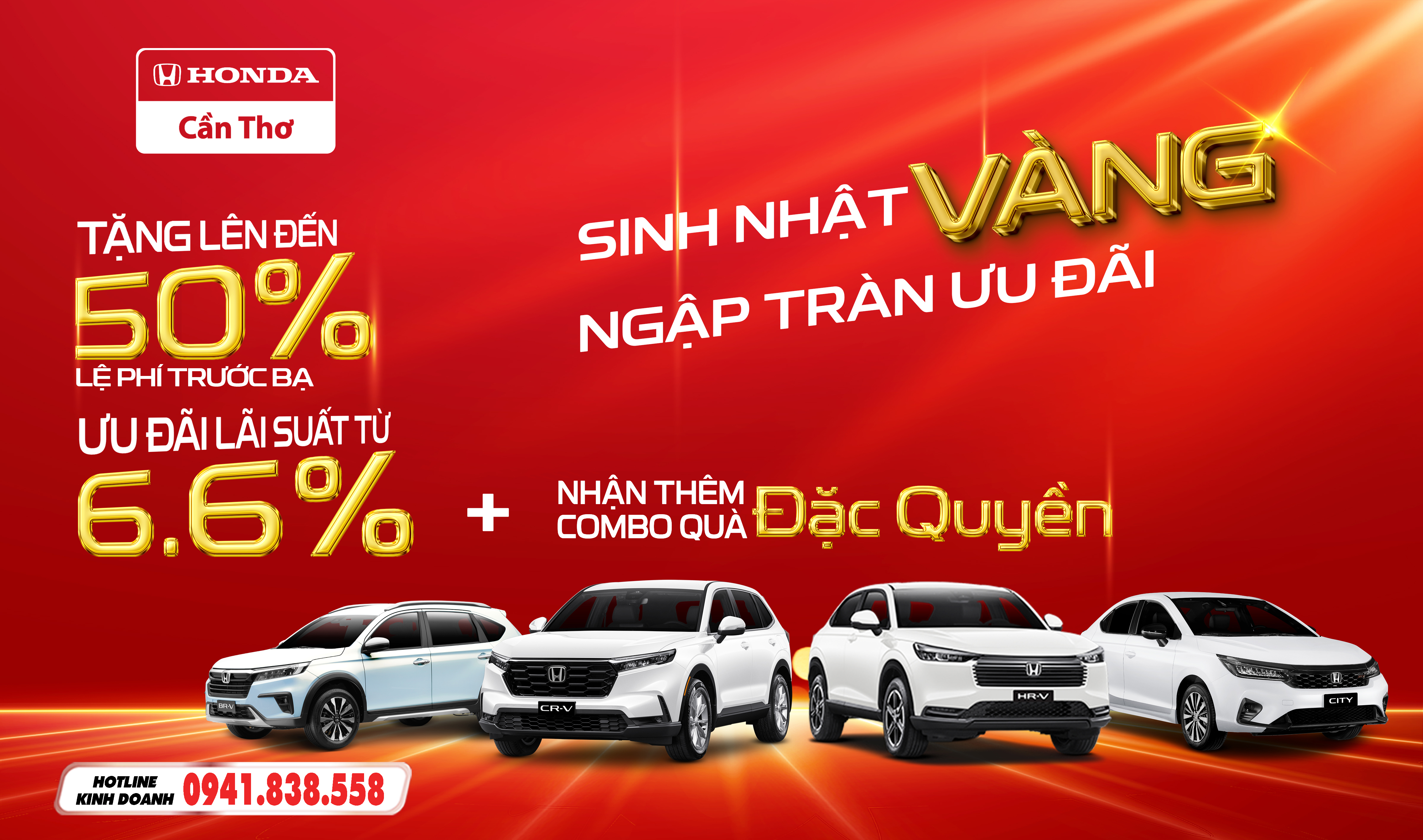 Sinh nhật vàng - ngập tràn ưu đãi khi mua xe mới