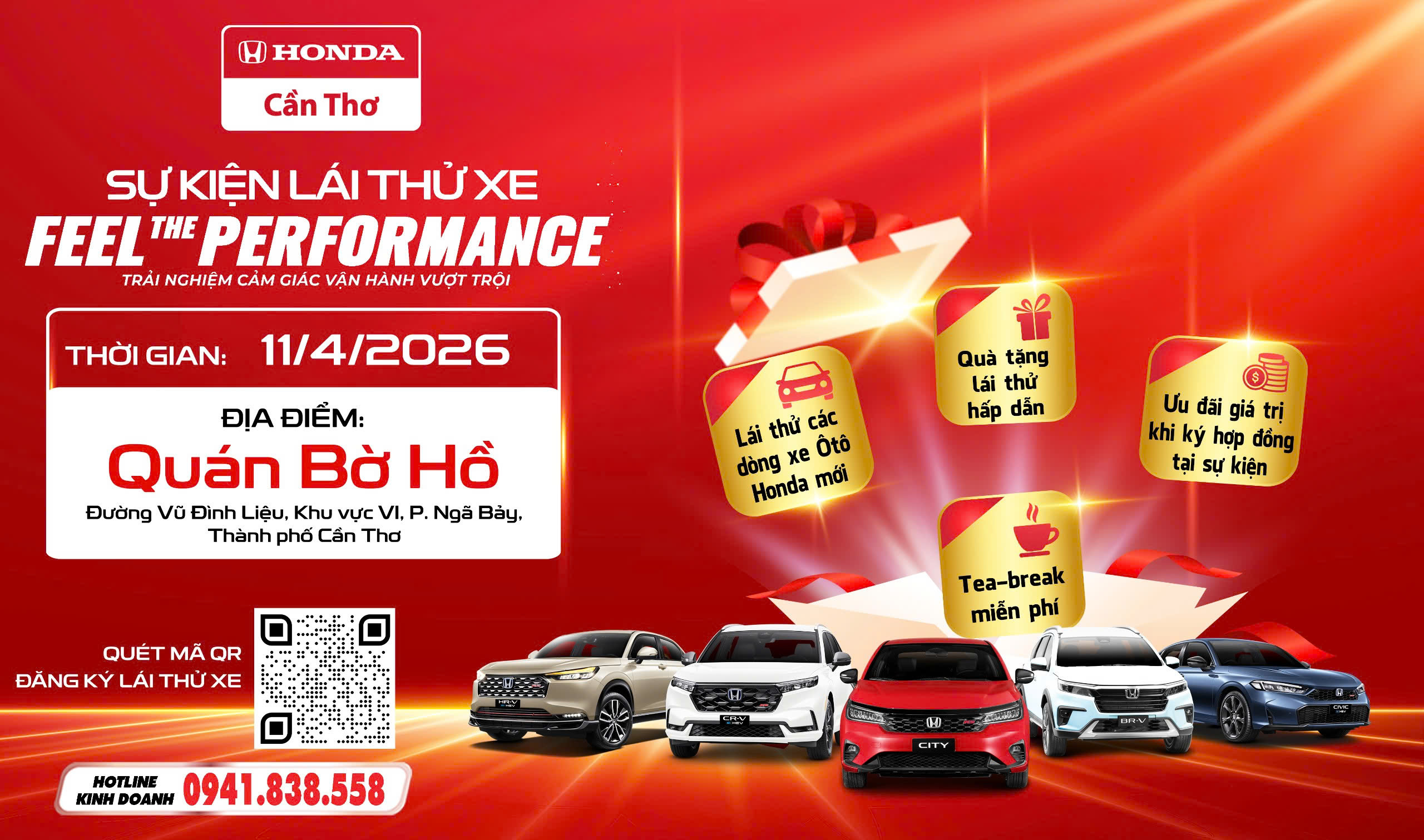 Feel The Performance : Trải nghiệm cảm giác vận hành vượt trội tại Phường Ngã Bảy, Thành Phố Cần Thơ [11/04/2026]