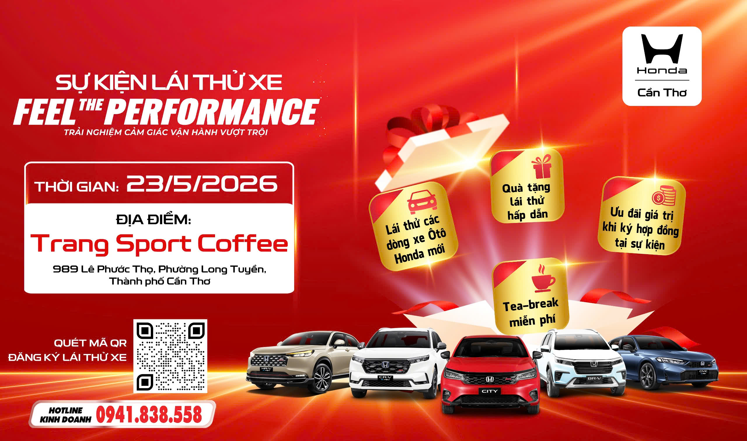 Feel The Performance: Trải nghiệm cảm giác vận hành vượt trội tại Phường Long Tuyền, TP. Cần Thơ [23/05/2026]