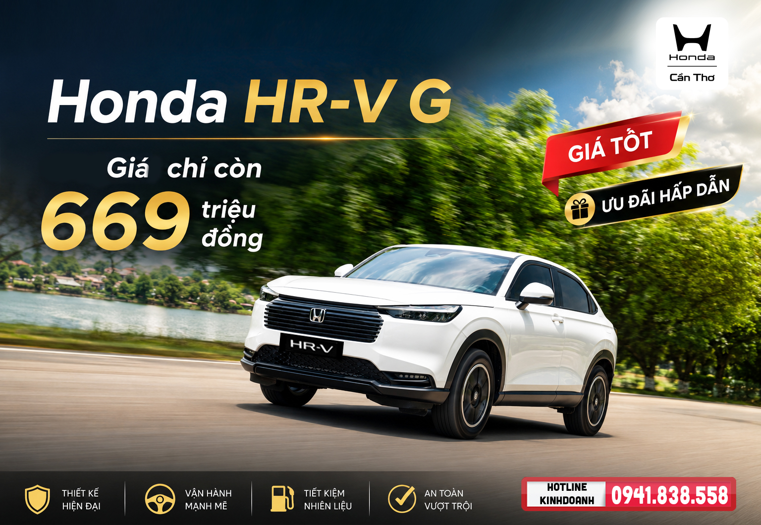CƠ HỘI CỰC HỜI, CHỐT NGAY XẾ MỚI​ - HONDA HR-V CHỈ TỪ 669 TRĐ