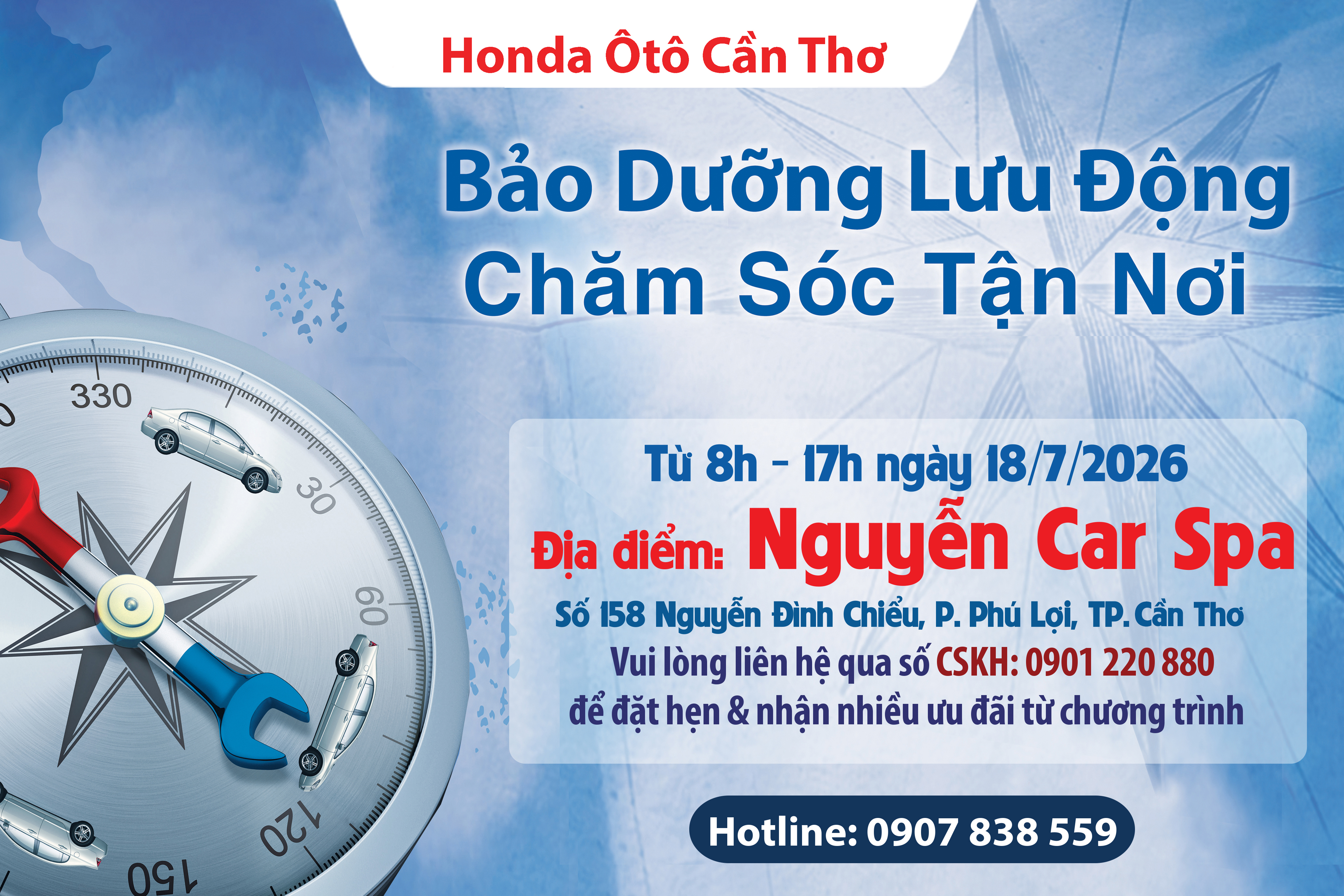 SỰ KIỆN BẢO DƯỠNG LƯU ĐỘNG TẠI PHƯỜNG PHÚ LỢI, TP. CẦN THƠ