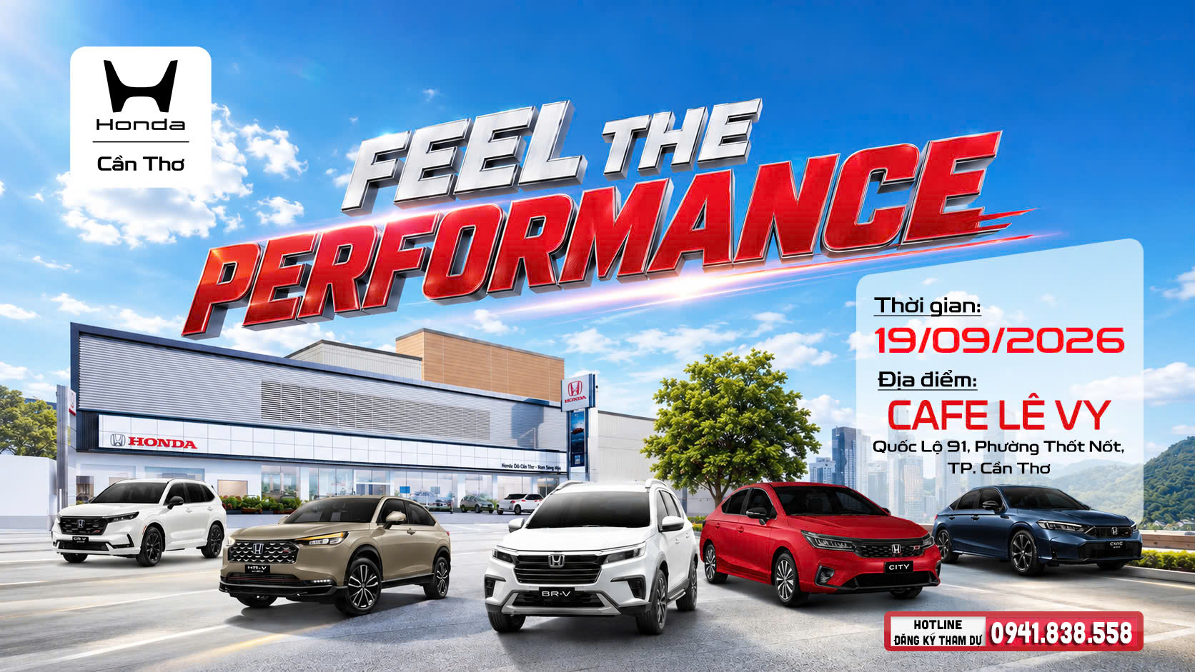 Sự kiện Lái thử xe Feel The Performance - Tại Thốt Nốt - Cần Thơ [19/09/2026]