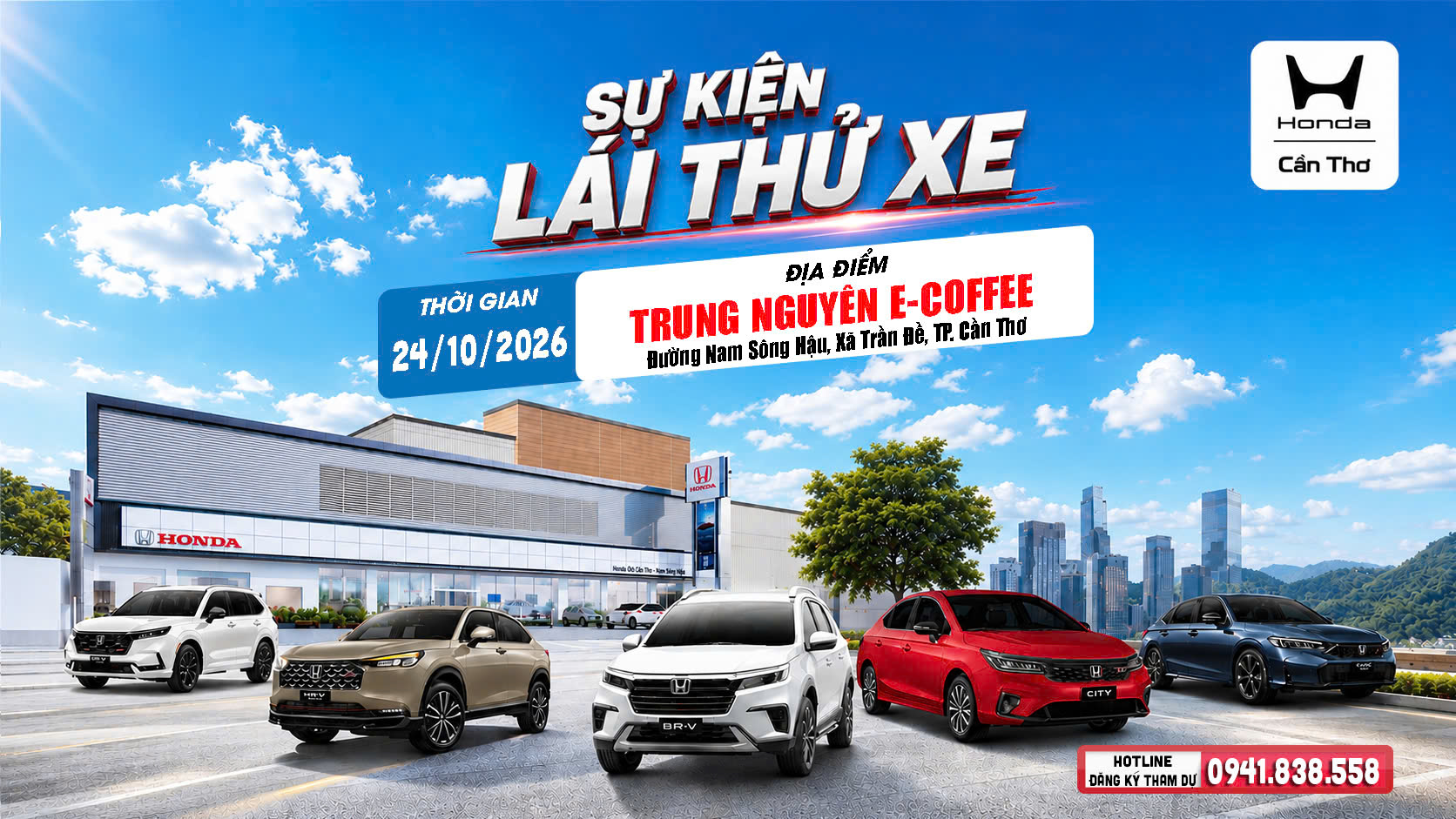 Sự kiện Lái thử xe Feel The Performance - Tại xã Trần Đề - Cần Thơ [24/10/2026]